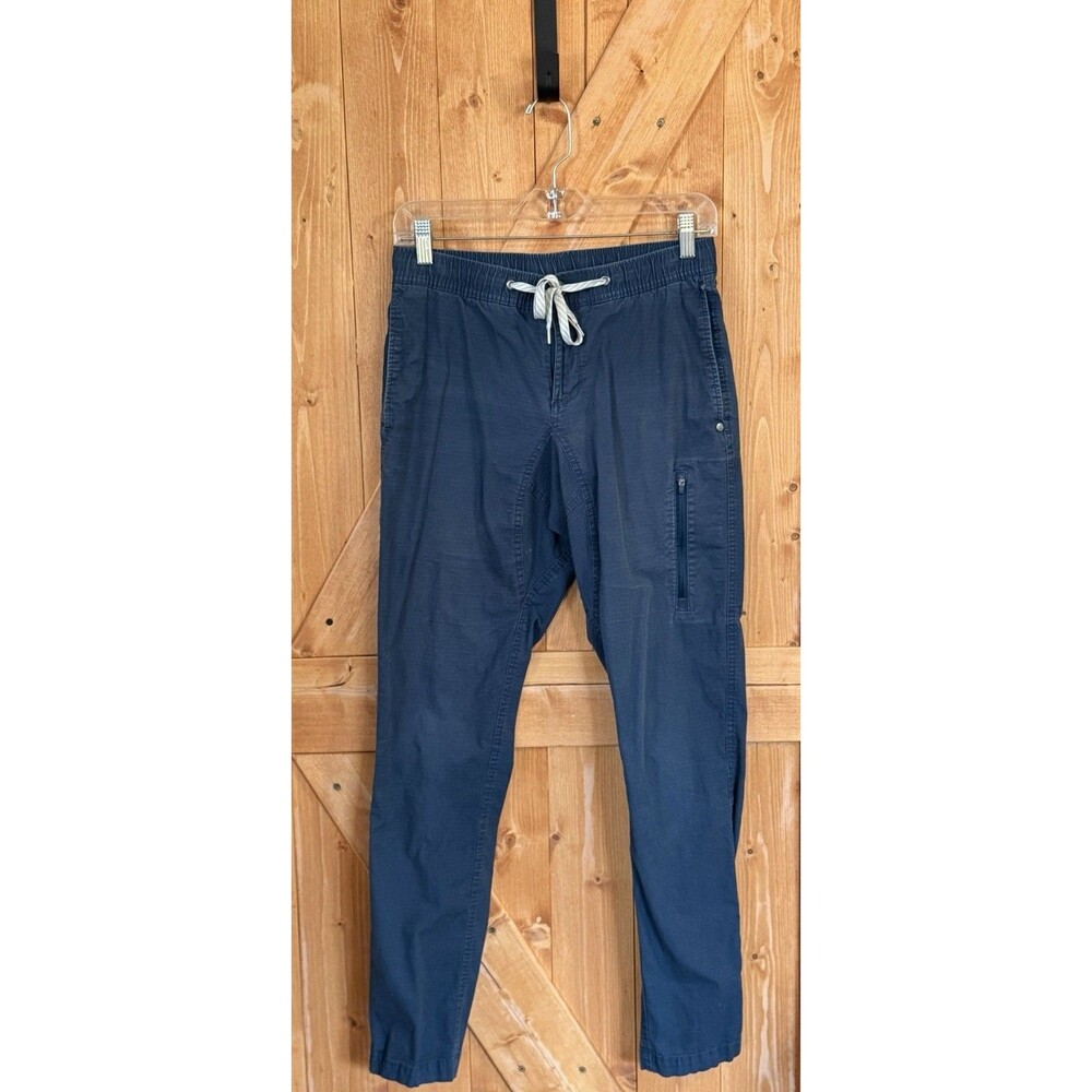 Vuori Ripstop Climber Pants Mens Small Blue Elastic Waist Drawstring